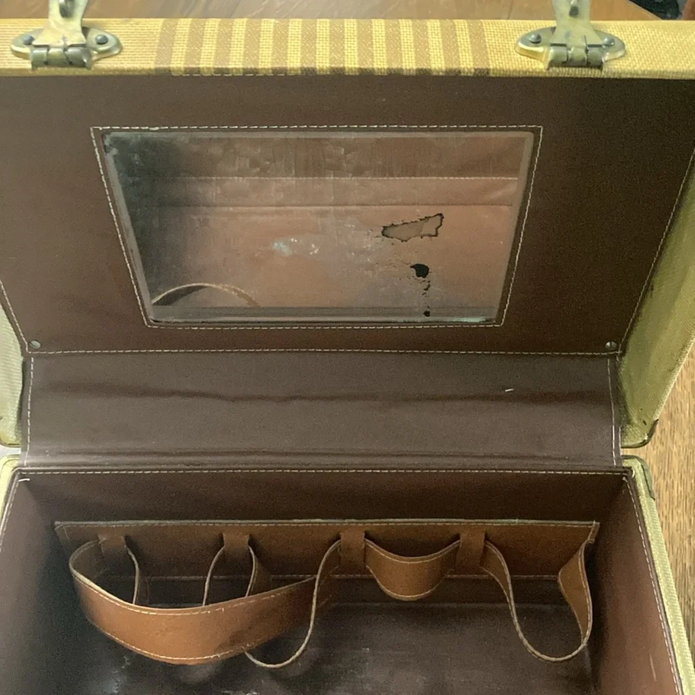 Marshall Fields Antique Train Case Luggage 1940’s?